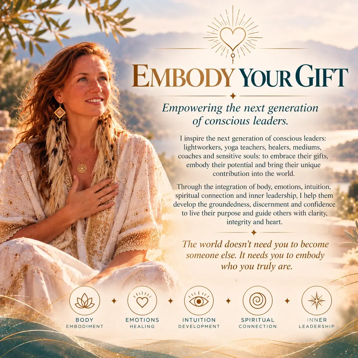 EMBODY YOUR GIFT, Maneesha's foundation pathway for embodied spiritual development